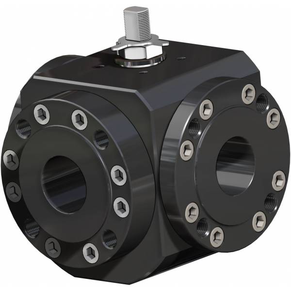 MAGNUM Split Wafer 3通4密封件碳钢球阀 PN 16-40 ANSI 150