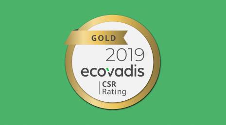 New assessment EcoVadis 2019: GOLD MEDAL